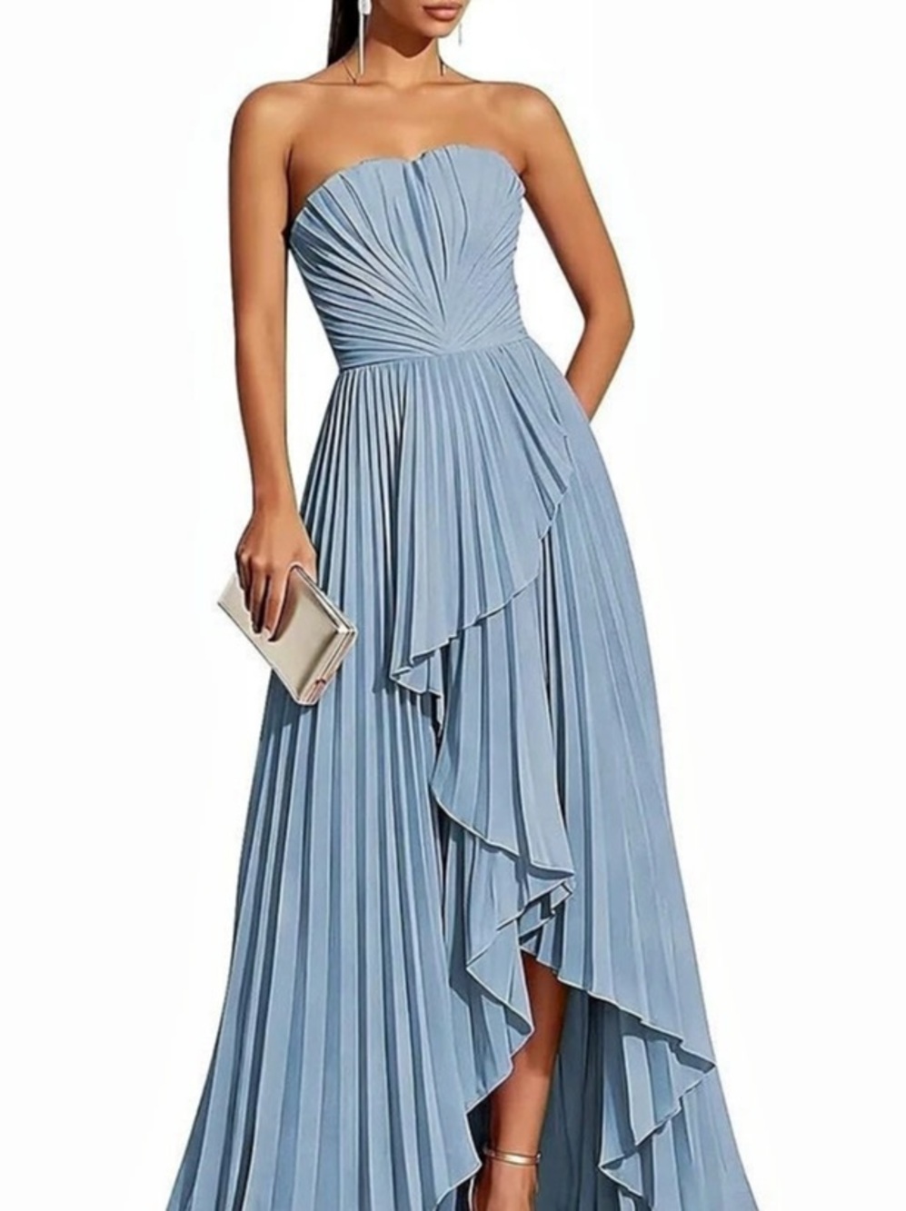 Formal Pleated Corset Dress